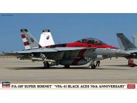 Hasegawa 1/72 F/A-18F SUPER HORNET 'VFA-41 BLACK ACES 70th ANNIVERSARY' (02184) English Color Guide  Paint Conversion Chart