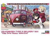 Hasegawa 1/24 VOLKSWAGEN TYPE 2 DELIVERY VAN 'Egg Girls Happy Valentine' (SP336) English Color Guide  Paint Conversion Chart