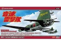 Hasegawa 1/72 Mitsubishi G4M2E TYPE 1 ATTACK BOMBER (BETTY) MODEL 24 Tei w/MXY07 OKHA MODEL 11 THE COCKPIT (Sonic Speed thunderbolt attack corps) (64728) English Color Guide  Paint Conversion Chart