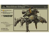 Hasegawa 1/20 Maschinen Krieger W.H.J.131 SCHWARZERHUND Strahl Defence Force  (64123) English Color Guide  Paint Conversion Chart