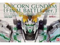 bandai pg 1/60 rx-0 unicorn gundam (final battle ver.)