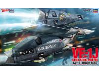 Hasegawa 1/48  Super/Strike Valkyrie 'SVF-41 BLACK ACES' (65874) English Color Guide  Paint Conversion Chart