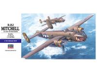 Hasegawa 1/72 B-25J MITCHELL (E16) English Color Guide  Paint Conversion Chart