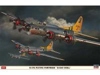 Hasegawa 1/72 B-17G FLYING FORTRESS 'D-DAY DOLL' (02170) English Color Guide  Paint Conversion Chart