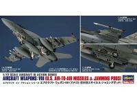 Hasegawa 1/72 AIRCRAFT WEAPONS: VIII (US AIR-TO-AIR MISSILES & JAMMING PODS) (X72-13) English Color Guide & Paint Conversion Chart - i0
