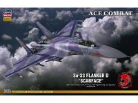 Hasegawa 1/72 Su-33 FLANKER D 'SCARFACE' ACE COMBAT (SP332) English Color Guide  Paint Conversion Chart