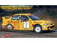 Hasegawa 1/24 MITSUBISHI LANCER GSR Evolution III '1995 1000 LAKES RALLY WINNER' (20560) English Color Guide  Paint Conversion Chart
