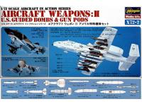 Hasegawa 1/72 AIRCRAFT WEAPONS II US GUIDED BOMBS  GUN PODS (X72-2) English Color Guide  Paint Conversion Chart