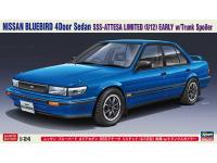 Hasegawa 1/24 NISSAN BLUEBIRD 4DOOR SEDAN SSS-ATTESA LIMITED (U12) EARLY w/ Trunk Spoiler (20562) English Color Guide  Paint Conversion Chart