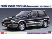 Hasegawa 1/24 TOYOTA STARLET EP71 TURBO-S (3Door) MIDDLE VERSION (1987) (20559) English Color Guide & Paint Conversion Chart - i0
