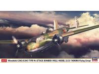 Hasegawa 1/72 Mitsubishi G3M2/G3M3 TYPE 96 ATTACK BOMBER (NELL) MODEL 22/23 'MIHORO Flying Group' (02407) English Color Guide  Paint Conversion Chart