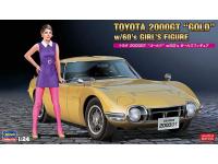 Hasegawa 1/24 TOYOTA 2000GT 'GOLD' w/ 60's GIRL'S FIGURE (SP533) English Color Guide & Paint Conversion Chart - i0