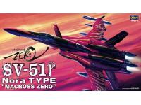 Hasegawa 1/72 SV-51 Nora TYPE 'MACROSS ZERO' (65716) English Color Guide  Paint Conversion Chart