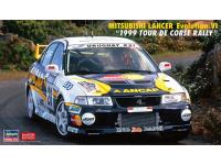 Hasegawa 1/24 MITSUBISHI LANCER EVOLUTION VI '1999 TOUR DE CORSE RALLY' (20608) English Color Guide & Paint Conversion Chart - i0