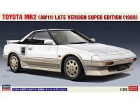 Hasegawa 1/24 TOYOTA MR2 (AW11) LATE VERSION SUPER EDITION (1988) (20604) English Color Guide  Paint Conversion Chart