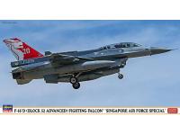 Hasegawa 1/48 F-16D (BLOCK 52 ADVANCED) FIGHTING FALCON 'SINGAPORE AIR FORCE SPECIAL' (07393) Color Guide  Paint Conversion Chart