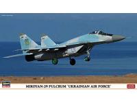 Hasegawa 1/72 MIKOYAN-29 FULCRUM 'UKRAINIAN AIR FORCE'(02118) Color Guide  Paint Conversion Chart