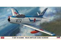 Hasegawa 1/48 F-86F-40 SABRE 'BLUE IMPULSE EARLY SCHEME' (07381) Color Guide  Paint Conversion Chart