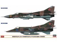 Hasegawa 1/72 MIKOYAN-23 & MIKOYAN-27 FLOGGER COMBO (02108) Color Guide & Paint Conversion Chart - i0