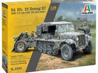 Italeri 1/35 Sd. Kfz. 10 Demag D7 with 75 cm leIG 18 and crew (6595) Color Guide & Paint Conversion Chart - i0