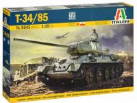 Italeri 1/35 T34/85 Zavod 183 Mod. 1944 (6545) Colour Guide & Paint Conversion Chart - i0