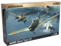 Eduard 1/48 A6M3 Zero Type 22 (82214) Colour Guide  Paint Conversion Chart
