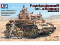 Tamiya 1/35 Panzerkampfwagen IV Ausf.F & Motorcycle Set 