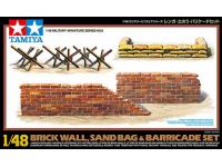 Tamiya 1/48 BRICK WALL/SAND BAG/BARRICADE (32508) Color Guide & Paint Conversion ChartÃ£Â€Â€ - i0