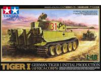 Tamiya 1/48  GERMAN TIGER I INITIAL PROD. (Africa-Corps) (32529) Color Guide & Paint Conversion Chart  - i0