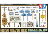 Tamiya 1/48 ROAD SIGN SET (32509) Color Guide & Paint Conversion Chart  - i0