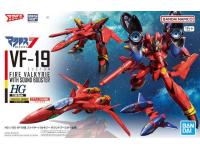 Bandai HG 1/100  VF-19 CUSTOM FIRE VALKYRIE WITH SOUND BOOSTER Color Guide and Paint Conversion Chart