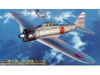 HASEGAWA 1/48 MITSUBISHI A6M2b ZERO FIGHTER TYPE 21 (JT43) COLOR GUIDE AND PAINT CONVERSION CHART