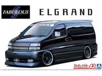 AOSHIMA 1/24 NISSAN FABULOUS APE50 ELGRAND '00 (4905083069080) Color Guide and Paint Conversion Chart