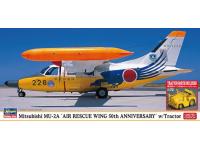 HASEGAWA 1/72 MITSUBISHI MU-2A 'AIR RESCUE WING 50th ANNIVERSARY' w/ TRACTOR (02480)  Color Guide and Paint Conversion Chart