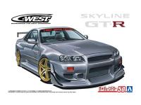 Aoshima 1/24 NISSAN C-WEST BNR34 SKYLINE GT-R '02 (No.50) Color Guide and Paint Conversion Chart