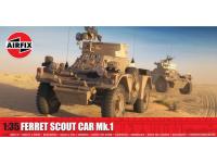 Airfix 1/35 Ferret Scout Car Mk.1 (A1386) Color Guide and Paint Conversion Chart