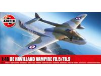 Airfix 1/48 de Havilland Vampire FB.5/FB.9 (A06108) Color Guide and Paint Conversion Chart