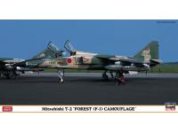 Hasegawa 1/48 Mitsubishi T-2 'FOREST (F-1) CAMOUFLAGE' (07374) Color Guide and Paint Conversion Chart