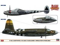 Hasegawa 1/72 P-38J LIGHTNING AND B-26B MARAUDER 'OPERATION OVERLOAD' (02091) Color Guide and Paint Conversion Chart