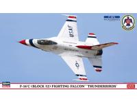 hasegawa 1/72 f-16c (block 52) fighting falcon 'thunderbirds' (02495) 