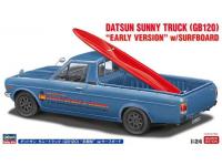 hasegawa 1/24 datsun sunny truck (gb120) 'early version' w/ surfboard (20778)  