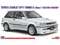 Hasegawa 1/24 TOYOTA STARLET EP71 TURBO-S (3Door) 'CUSTOM VERSION' (20777)  - i0