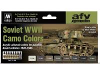 Vallejo Model Air 71.188 Soviet WWII Camo Colors 1935-1945