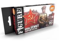 AK Interactive 3G Soviet WWII Uniform Colors - Plastic Modelling Paints 