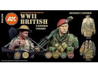 AK Interactive 3G WWII British Uniform Colors - Plastic Modelling Paints 