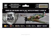 VALLEJO MODEL AIR ARMEE DE L'AIR COLORS 1939 TO 1942 BATTLE OF FRANCE AND VICHY AF 71.626