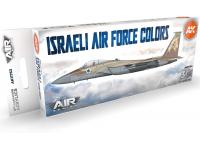 AK Acrylics 3Gen Aircraft Set AK11752 Israeli Air Force Colors Set 3G (8x17ml)