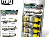 Ammo By Mig Jimenez Acrylics - Russian WWII Bomber Colors (4 Jars, 17ML Each) - AMIG7224