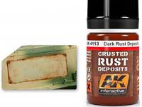 AK-Interactive AK 4113, Dark Rust Deposit - 35 ML / 1.18 Fl.Oz Jar - Model Building Paints and Tools # AK-4113