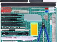 55Pcs Gundam Tools Kit Gunpla Tools Gundam Model Kit Tool Bandai Tool Kit Gundam Modeler Basic Tools Set for Gundam Model Building Modeling Making